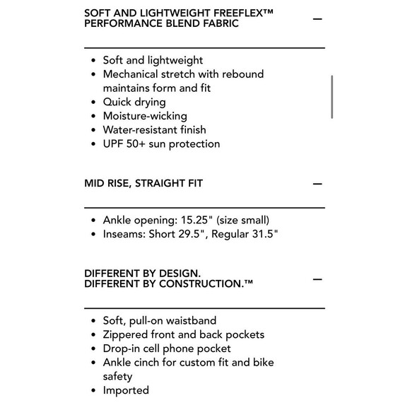 Kuhl Freeflex Dash Pants S Reg Gray Lightweight Hiking Outdoor Cinch Adjustable - Picture 12 of 12